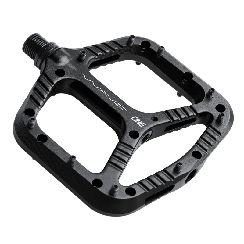 OneUp Components Wave MTB Flat Pedals 107mmx110mm Black-1
