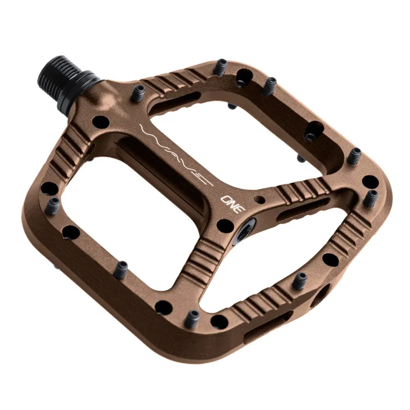 OneUp Components Wave MTB Flat Pedals 107mmx110mm Bronze-1