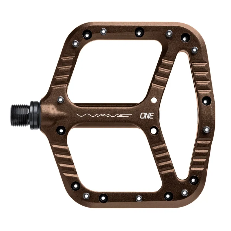OneUp Components Wave MTB Flat Pedals 107mmx110mm Bronze