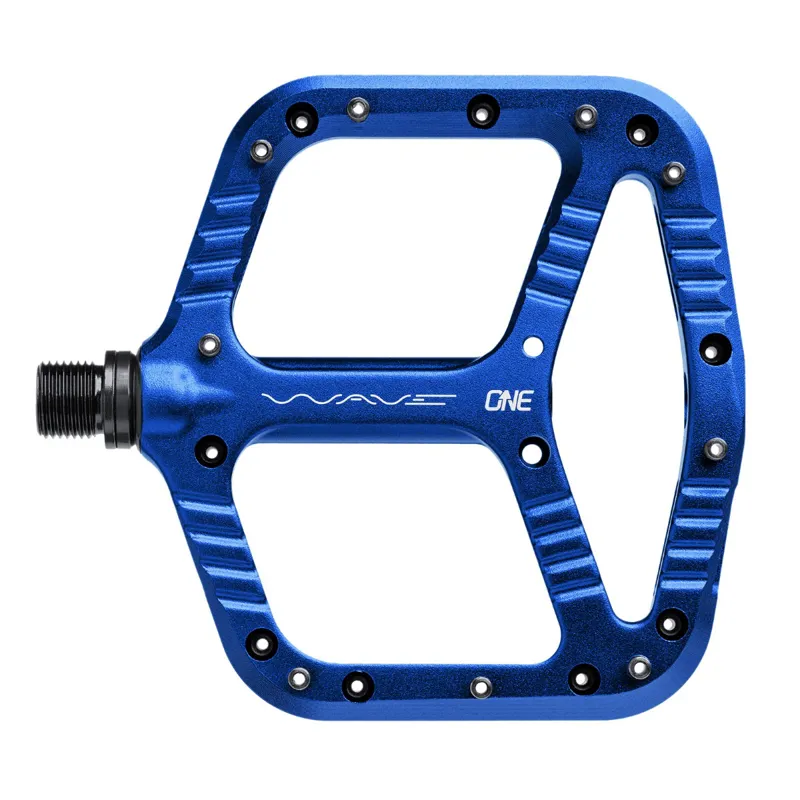 OneUp Components Wave MTB Flat Pedals 107mmx110mm Dark Blue