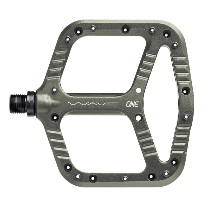 OneUp Components Wave MTB Flat Pedals 107mmx110mm Grey