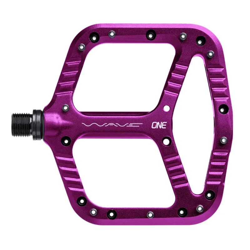 OneUp Components Wave MTB Flat Pedals 107mmx110mm Purple