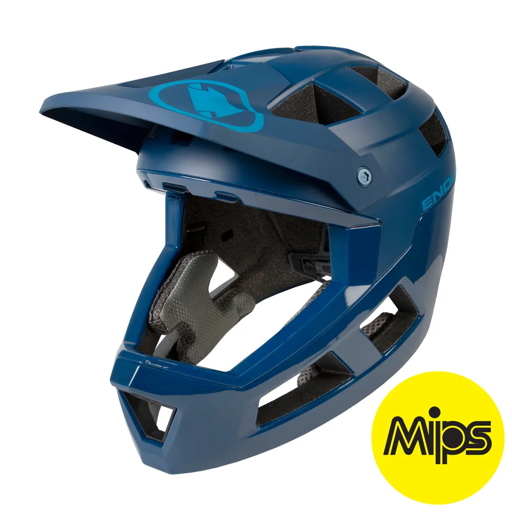 Endura Endura SingleTrack Mips Full Face Mountain Bike Helmet Blueberry