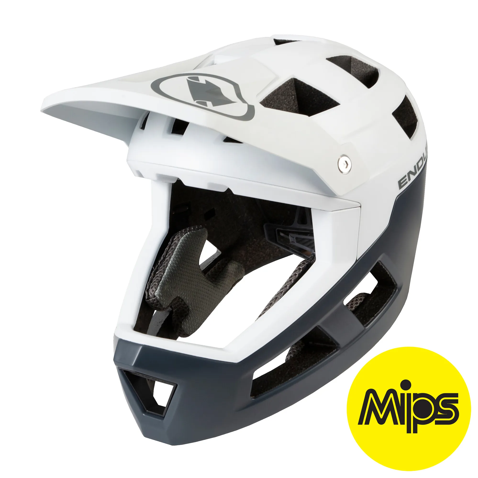 Endura SingleTrack Mips Full Face Mountain Bike Helmet White