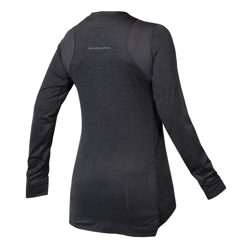 Endura SingleTrack Long Sleeve Womens Jersey Matte Grey-1
