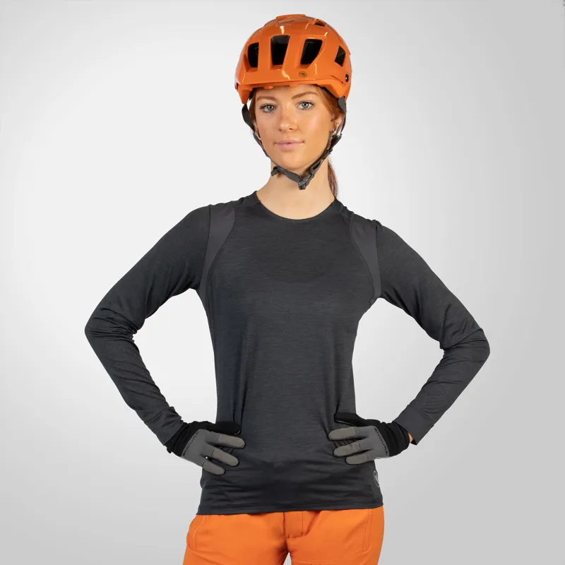 Endura SingleTrack Long Sleeve Womens Jersey Matte Grey-2