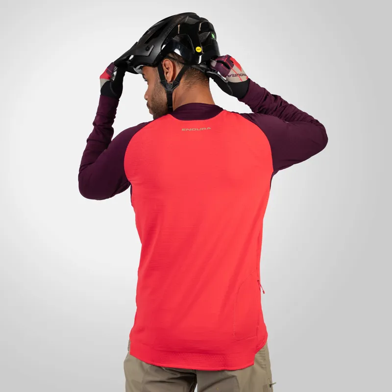 Endura Singletrack Fleece Aubergine-2