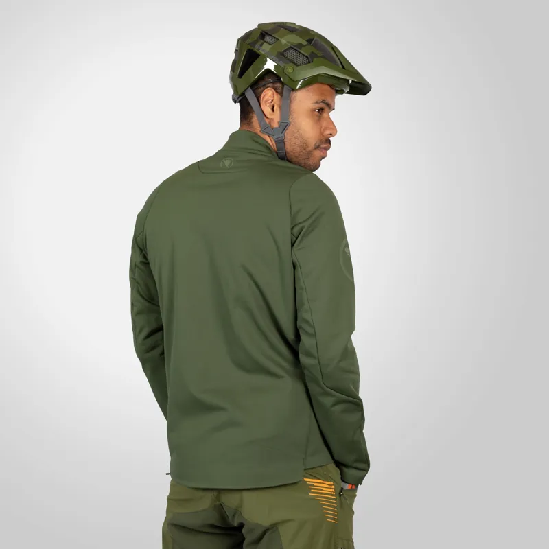 Endura Sinlgetrack Softshell MTB Jacket Ghillie Green-3