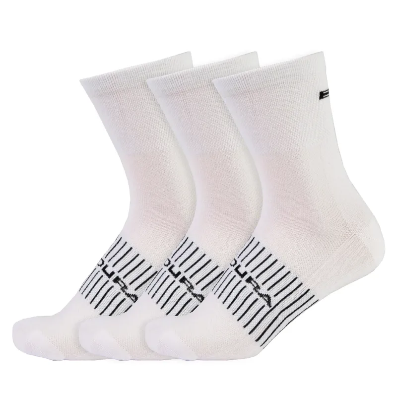 Endura Coolmax Race Cycling Sock 3 Pack White