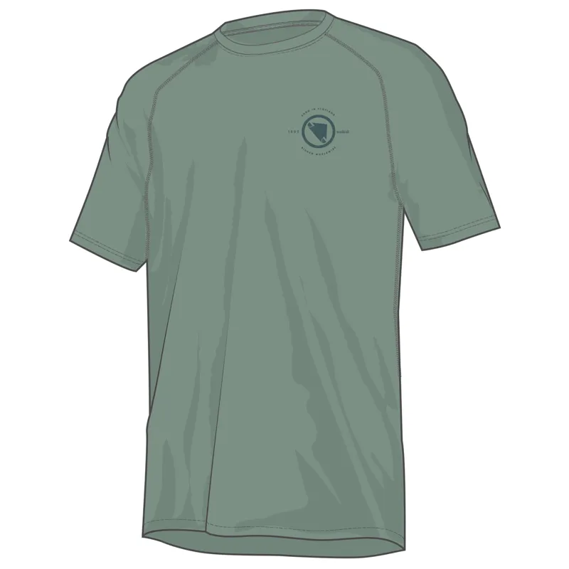Endura Hummvee MTB Tech Short Sleeve Tee Sage Green