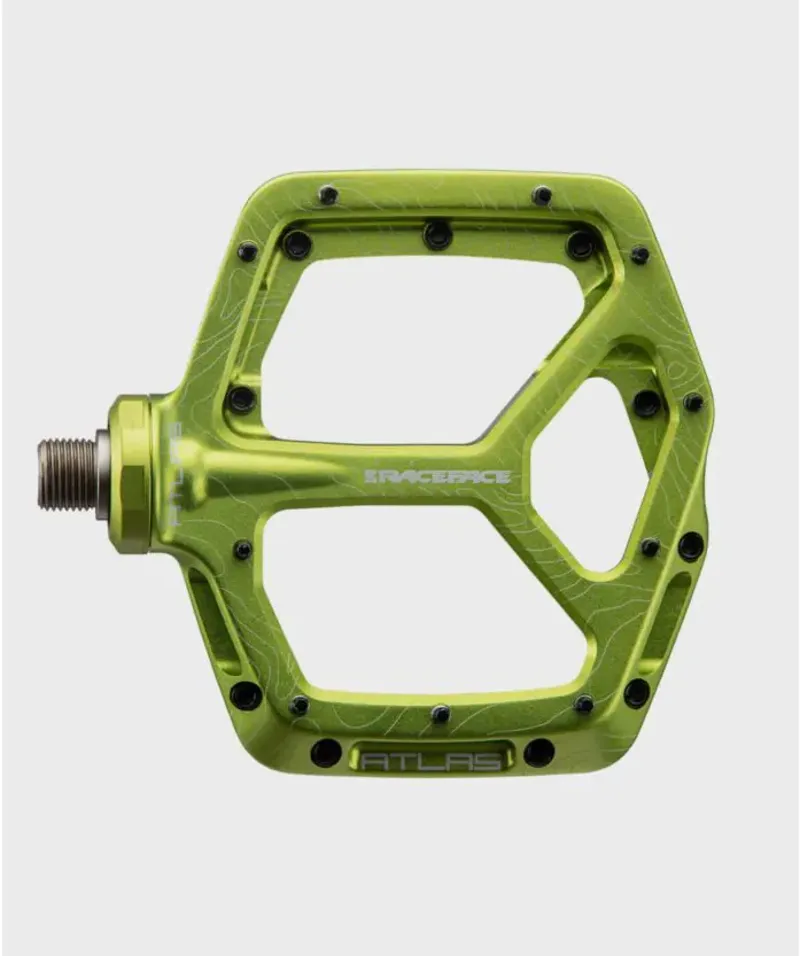 Race Face Atlas Flat Pedals Green