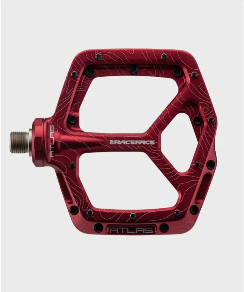 Race Face Atlas Flat Pedals Red