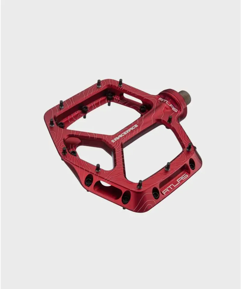 Race Face Atlas Flat Pedals Red-2