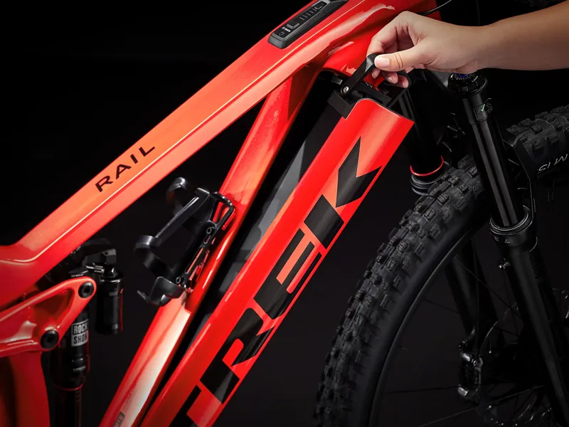 Trek Rail 9.8 XT Electric Bike 2024 Lava-5