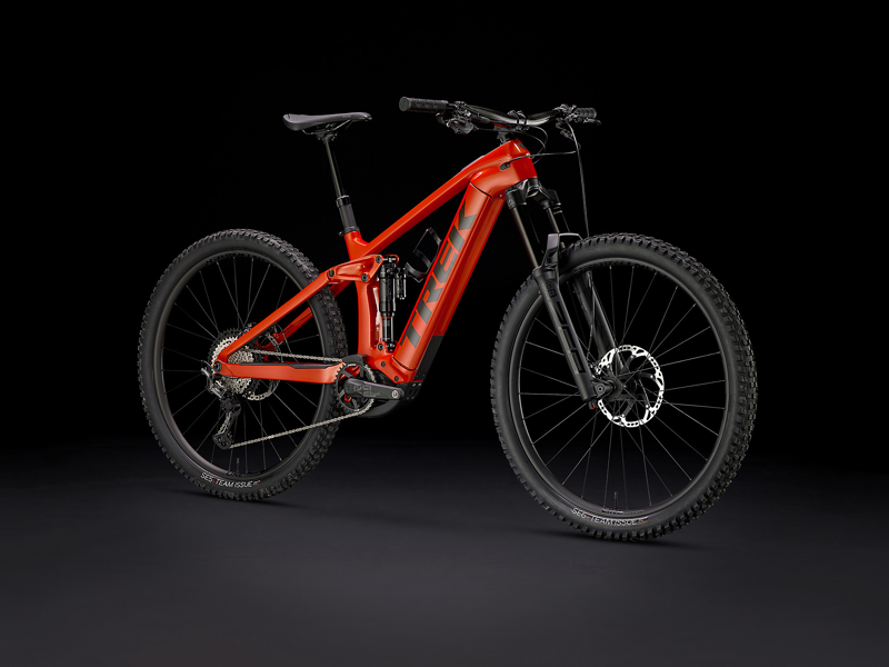 Trek Rail 9.8 XT Electric Bike 2024 Lava-1