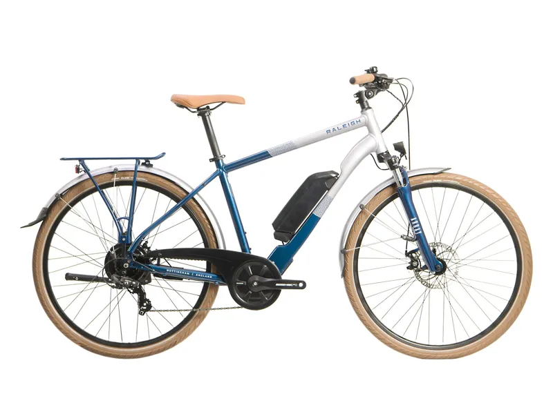 Raleigh Array Cross Bar Electric Bike 2023 Silver