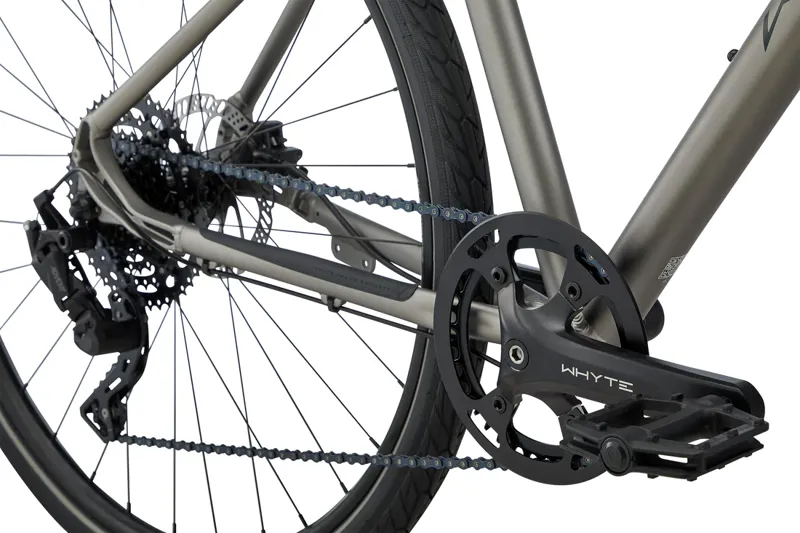 Whyte Ridgeway Hybrid Bike 2023 Matt Zinc/Moss/Rose-1