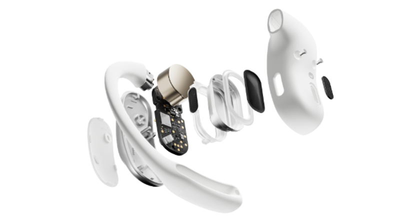 Shokz OpenFit Air Headphones White-1