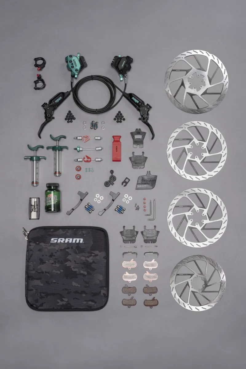 SRAM Maven Ultimate Stealth Expert Disc Brake Kit Aluminum Lever/Ti Hardware-3