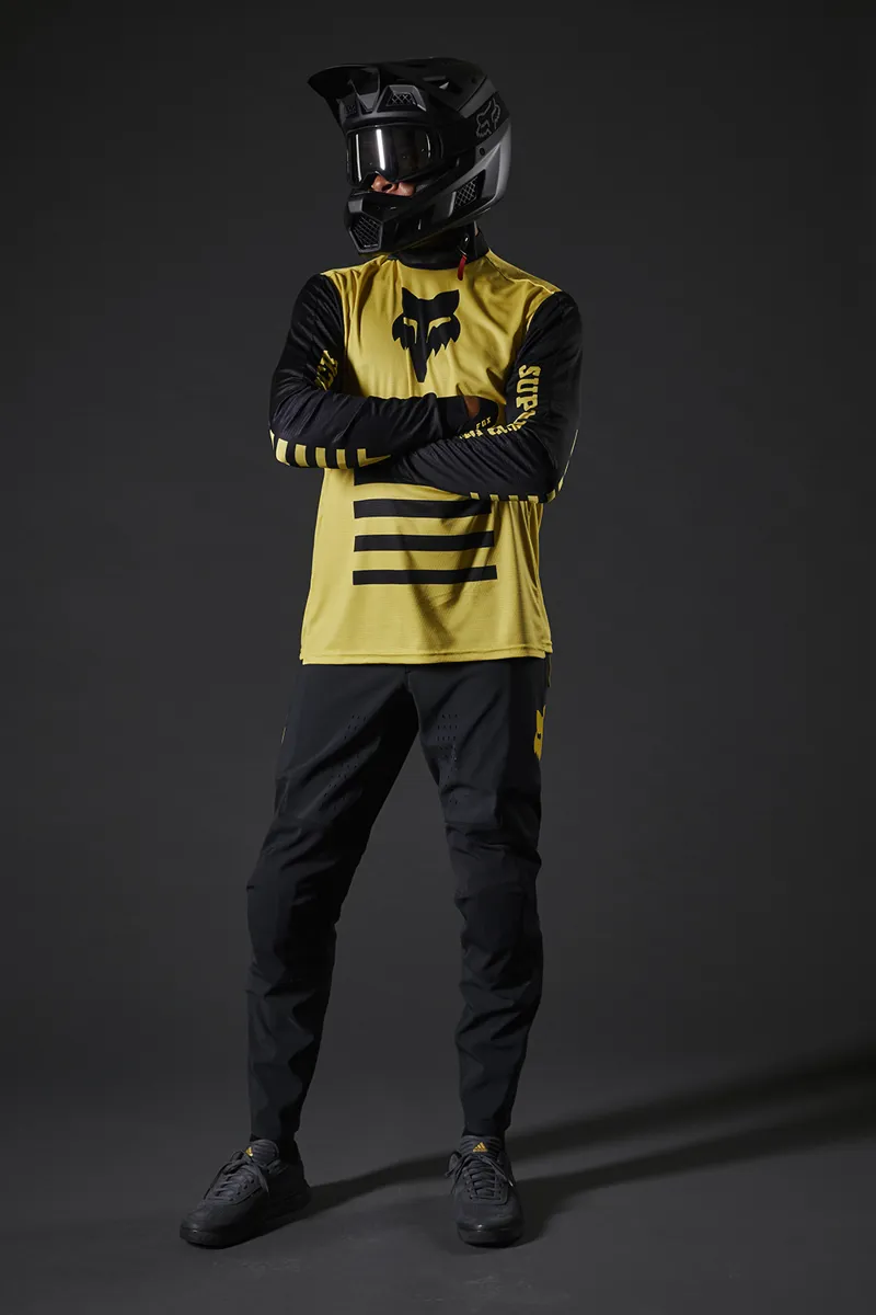 Fox Defend Super Trick LS MTB Jersey Pear Yellow-2