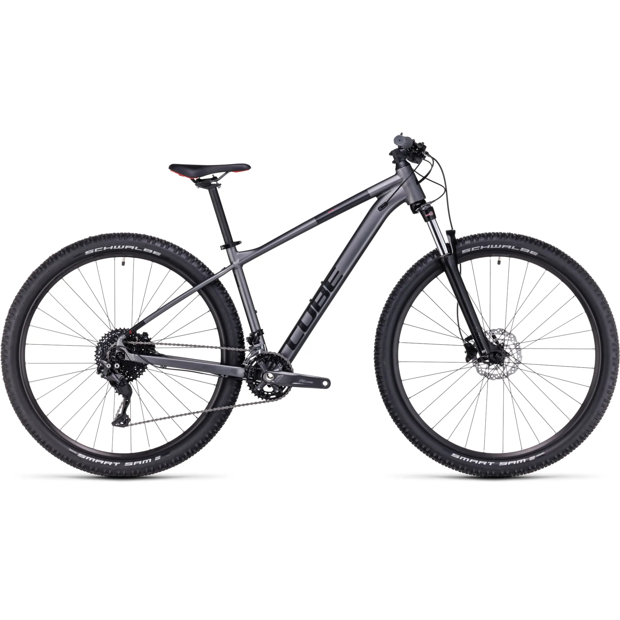 Cube Aim EX Mountain Bike 2024 Grey/Red - Main Image