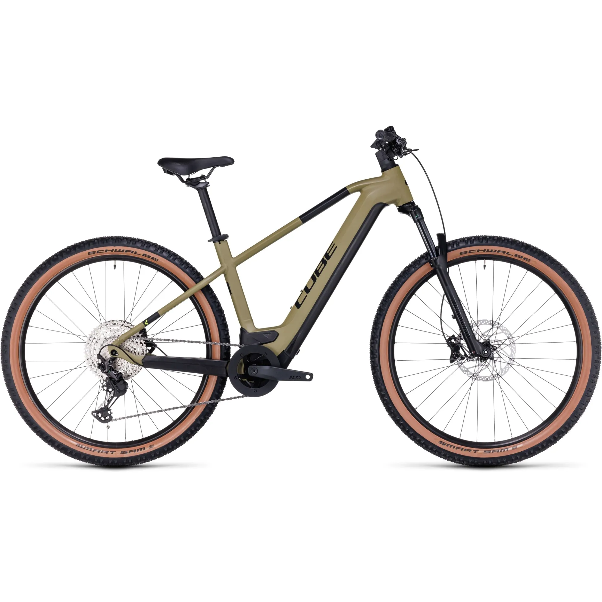 Cube Reaction Hybrid Race 750 Electric Bike 2024 Olive/Green