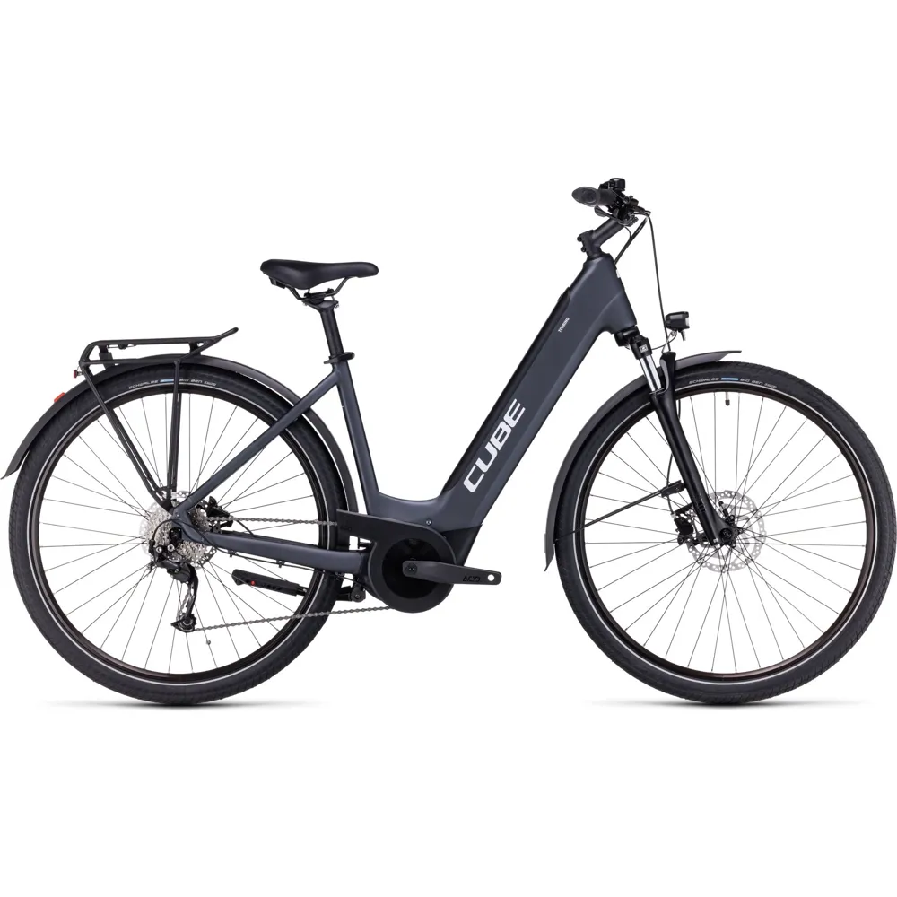 Cube Cube Touring Hybrid One 500 Easy Entry Electric Bike 2023 Grey/White
