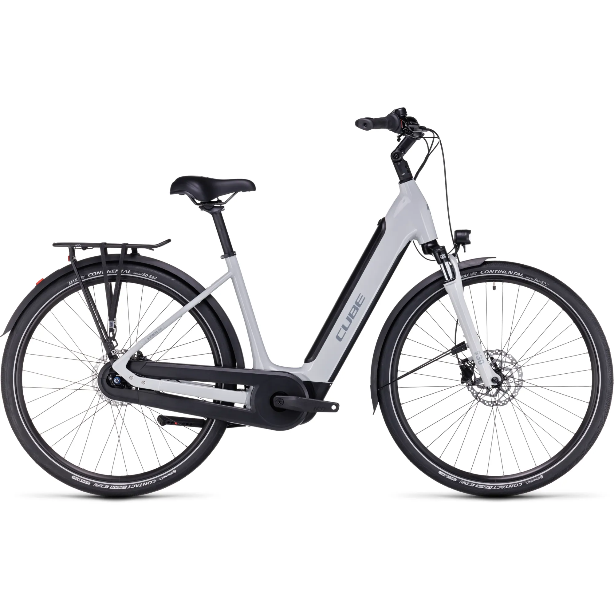 Cube Supreme Hybrid One 500 Easy Entry Electric Bike 2024 Grey