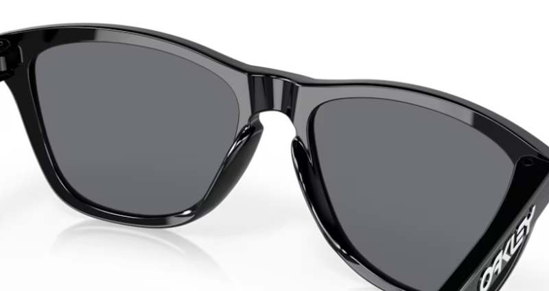 Oakley Frogskin Sunglasses Polished Black/Grey-2