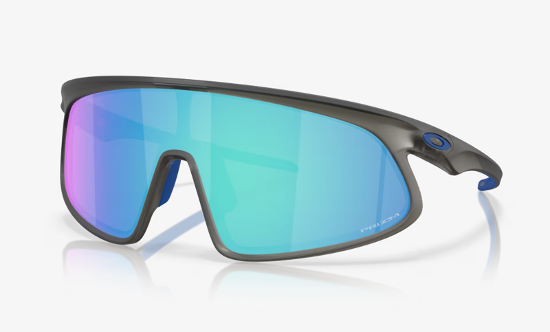 Oakley RSLV Sunglasses Matte Grey Smoke/Prizm Sapphire