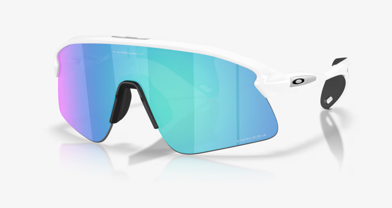 Oakley Stunt Devil Sunglasses Matte White/Prizm Sapphire