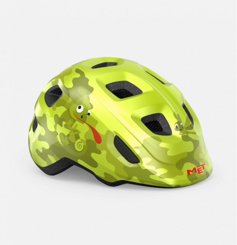 MET Hooray Helmet Youth Lime Green Chamaleon
