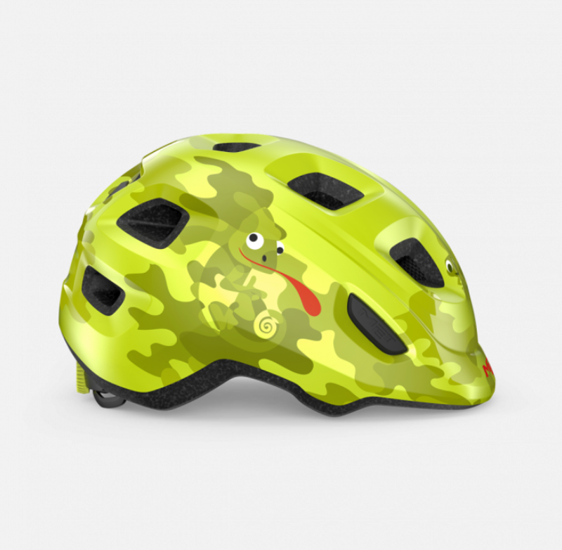 MET Hooray Helmet Youth Lime Green Chamaleon-1