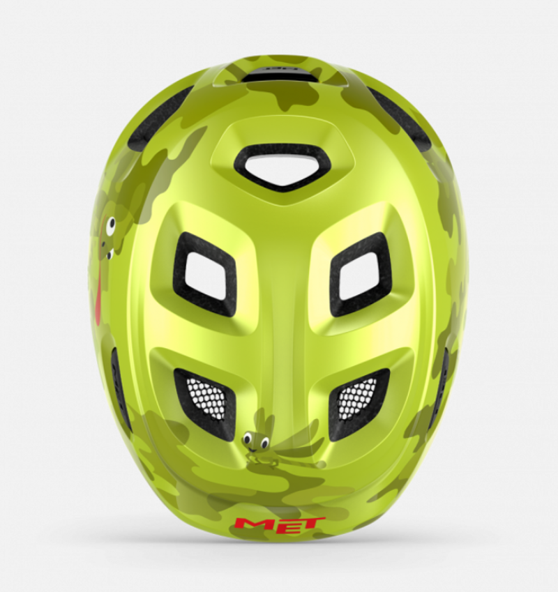 MET Hooray Helmet Youth Lime Green Chamaleon-2