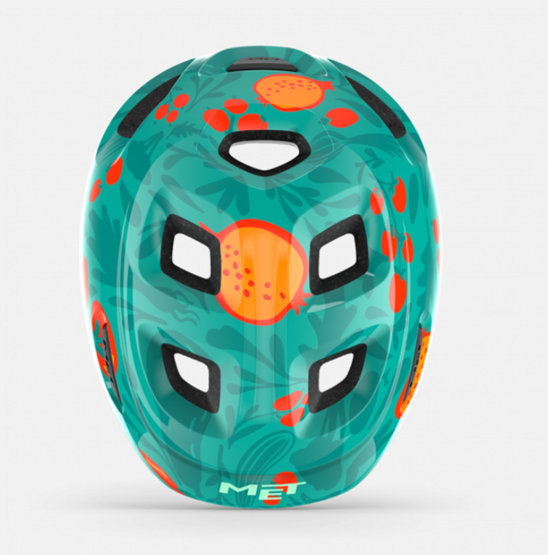 MET Hooray Youth Helmet Green Fruit-2