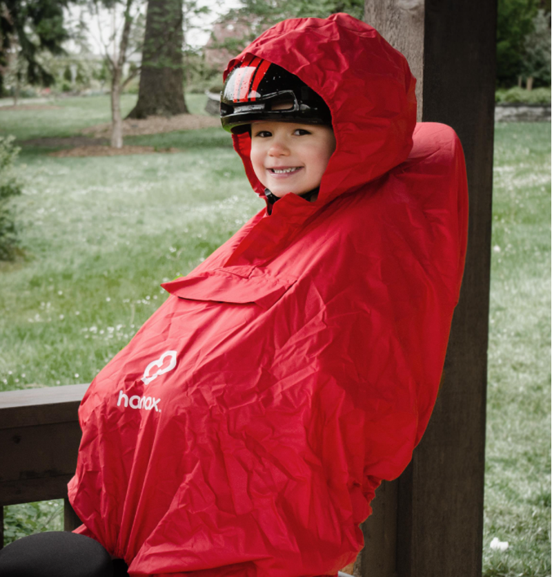 Hamax Child Rain Poncho Red -2