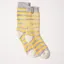 Sealskinz Banham Bamboo Mid Length Striped Women's Sock Yellow/Grey