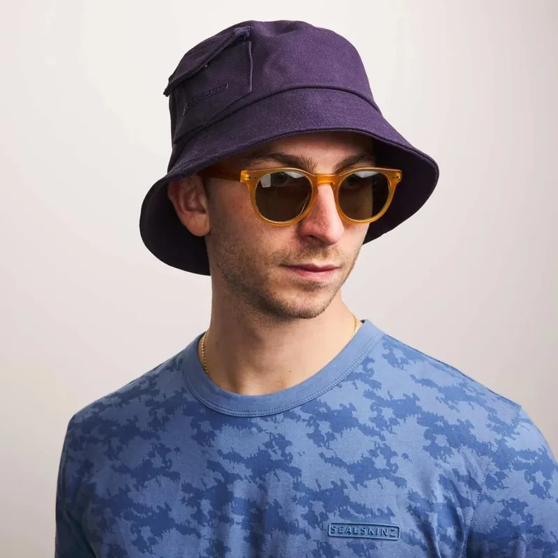 SealSkinz Lynford Waterproof Canvas Bucket Hat Navy-3