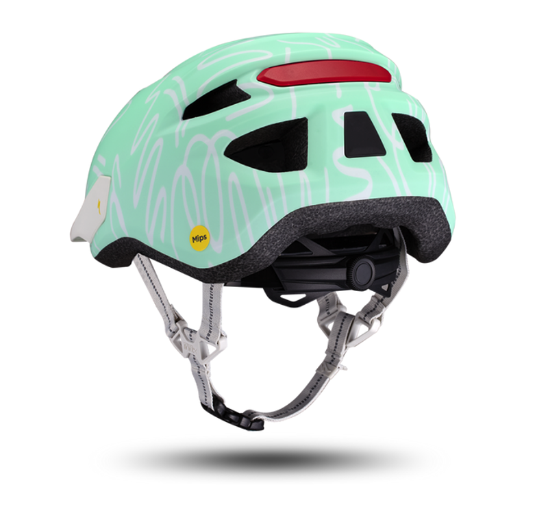 Specialized Shuffle 2 LED Kids Helmet 4-7 Years Dune White Graphic-4