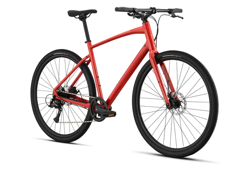 Specialized Sirrus X 1.0 2025 Hybrid Bike Gloss Deep Orange / Redwood Reflective-1