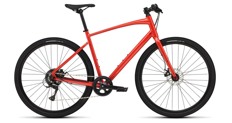 Specialized Sirrus X 1.0 2025 Hybrid Bike Gloss Deep Orange / Redwood Reflective