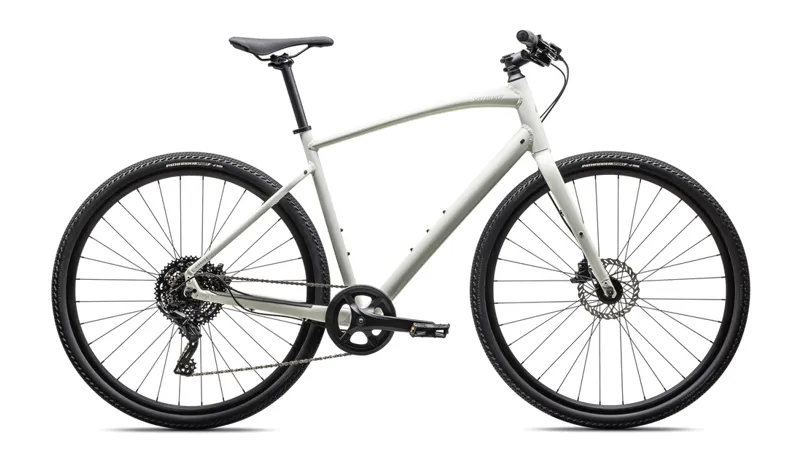 Specialized Sirrus X 2.0 2025 Hybrid Bike Gloss Dune White / Dove Grey Reflective