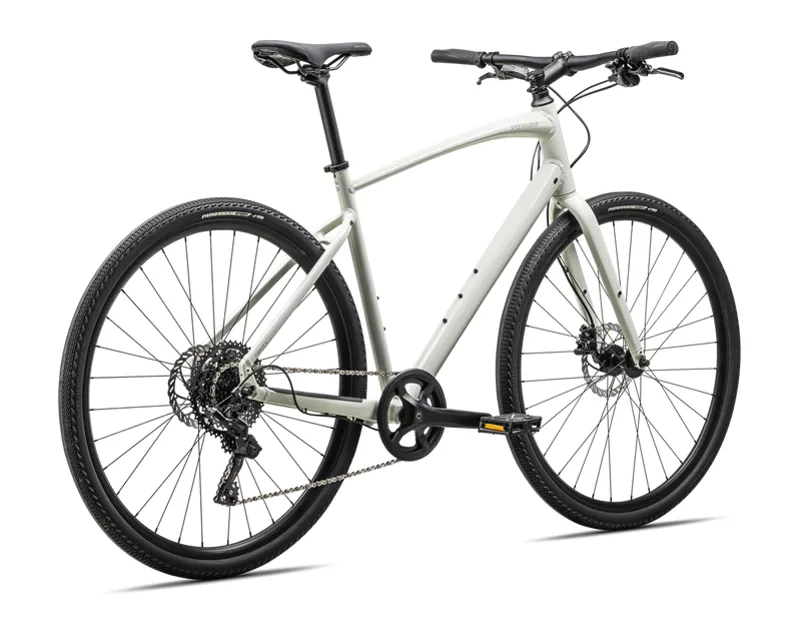 Specialized Sirrus X 2.0 2025 Hybrid Bike Gloss Dune White / Dove Grey Reflective-1