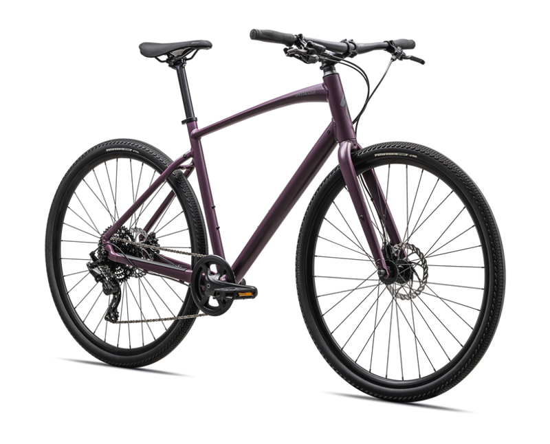 Specialized Sirrus X 2.0 2025 Hybrid Bike Satin Cast Lilac / Ashen Grey Reflective-1