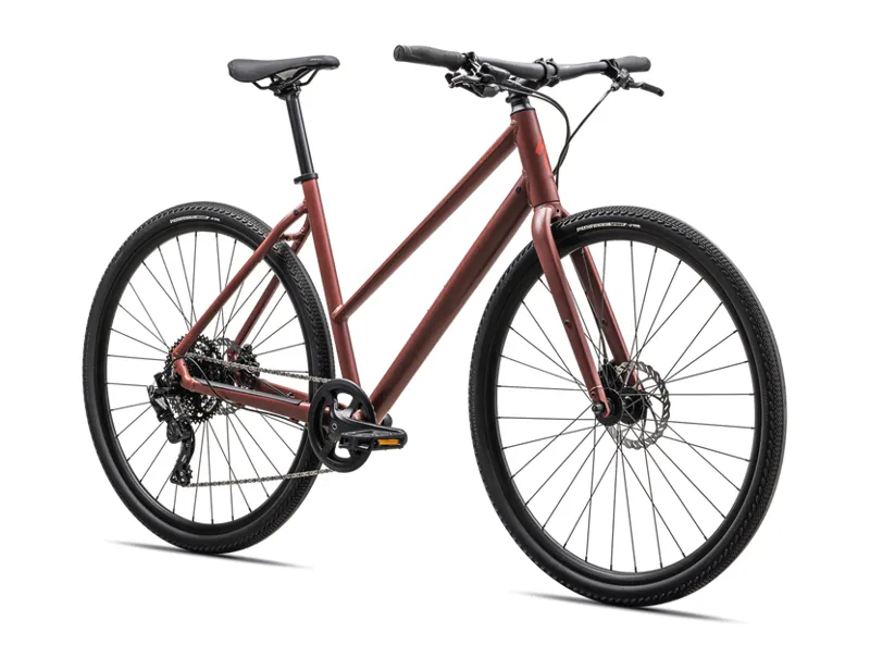 Specialized Sirrus X 2.0 Step-Through 2025 Hybrid Bike Satin Spice / Deep Orange Reflective-1