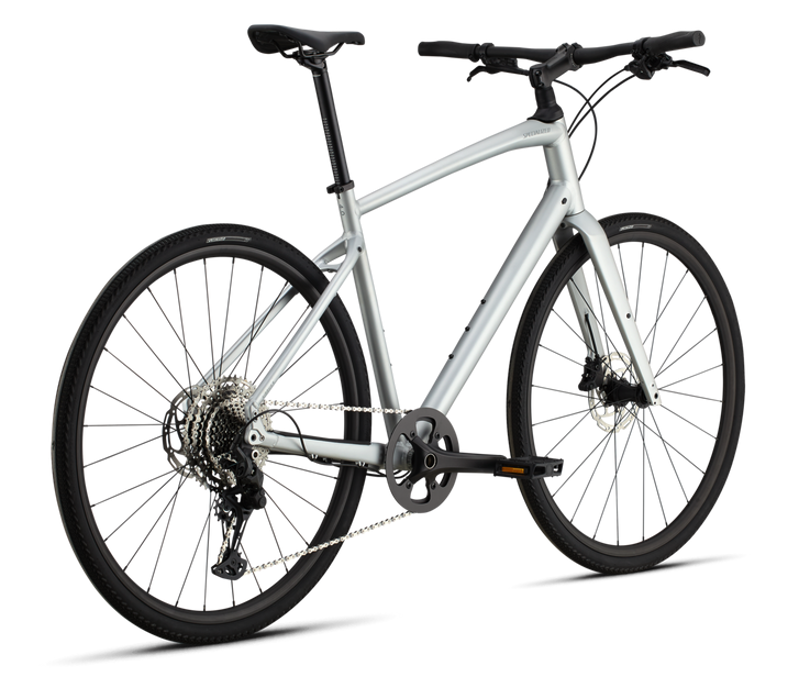 Specialized Sirrus X 4.0 2025 Hybrid Bike Satin Silver Dust / Cool Grey Reflective-1