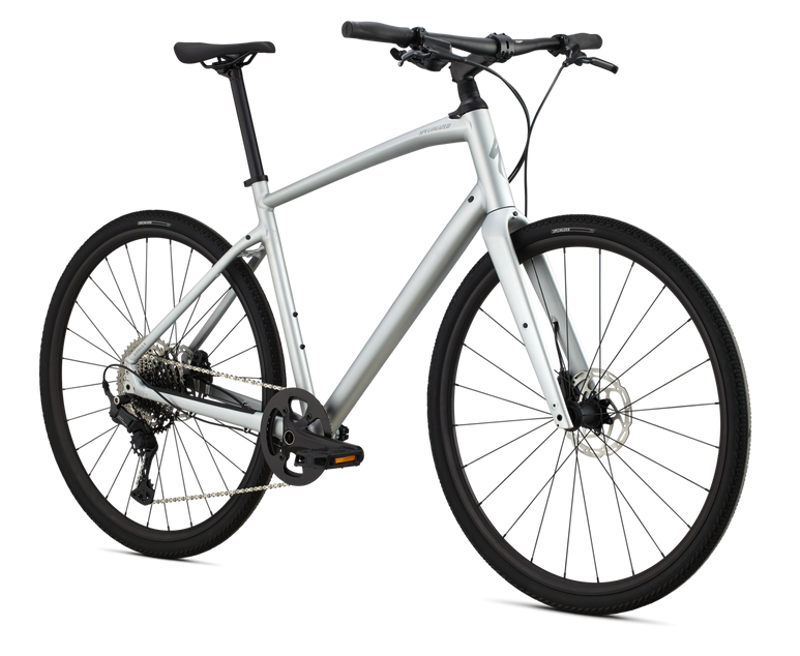Specialized Sirrus X 4.0 2025 Hybrid Bike Satin Silver Dust / Cool Grey Reflective-2