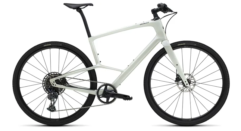 Specialized Sirrus X 6.0 2025 Hybrid Bike Gloss Dune White / Obsidian Fade Reflective