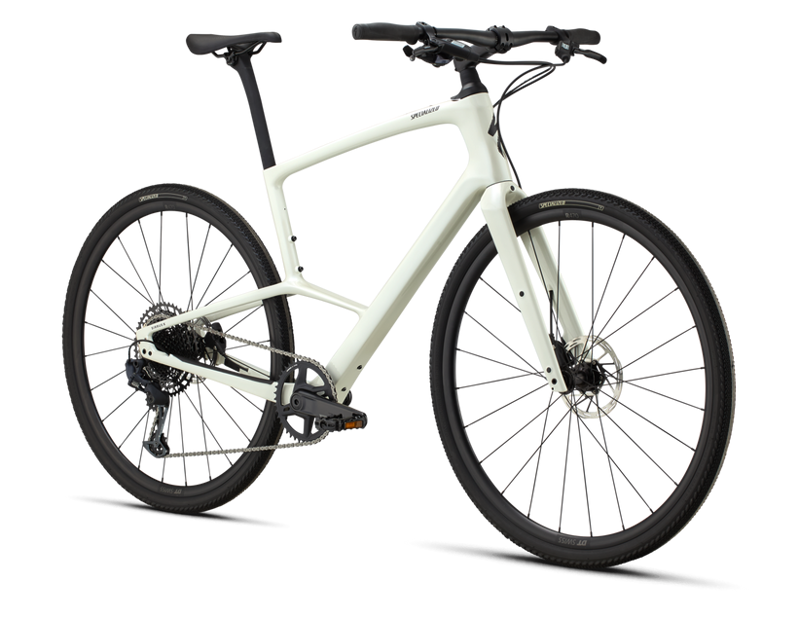 Specialized Sirrus X 6.0 2025 Hybrid Bike Gloss Dune White / Obsidian Fade Reflective-1