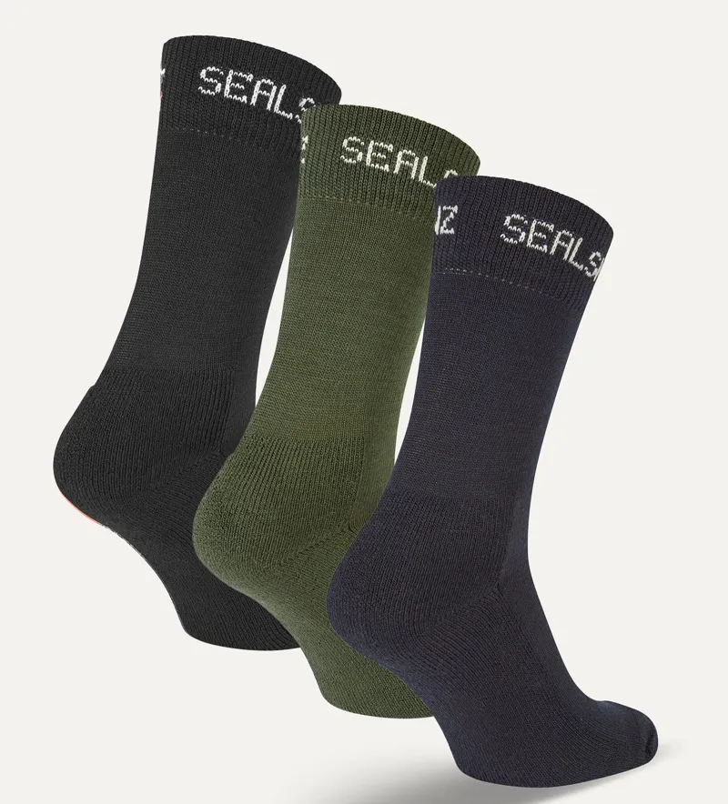 SealSkinz Suffield Solo Merino Sock 3 Pack Assorted